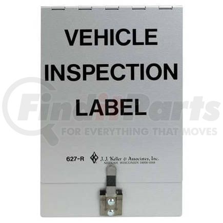 3669 by JJ KELLER - Vehicle Inspection Holder - Aluminum finish, 6-1/2" x 9-1/2"