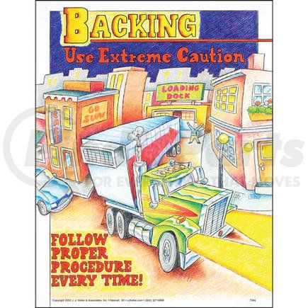 JJ Keller 7094 Backing Training Program - Awareness Poster (General Safety) - Awareness Poster - General Safety