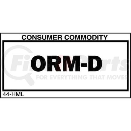 JJ Keller 1218 ORM-D Package Marking - ORM-D, Roll of 500