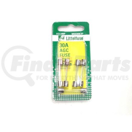 0AGC030VP by LITTELFUSE - Glass Fuse 32V AC/DCV, 30A