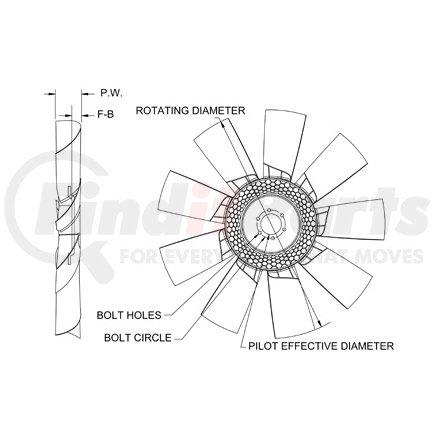 991711252 by HORTON - Engine Cooling Fan