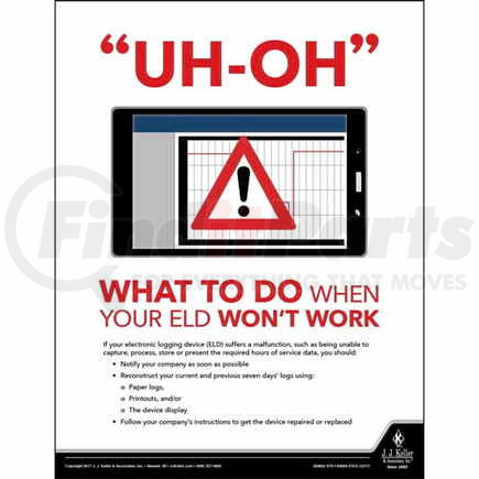 50802 by JJ KELLER - Reminds drivers of key issues related to transport risk management and security
