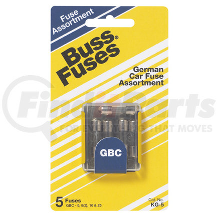 KG5 by BUSSMANN FUSES - German Asst.