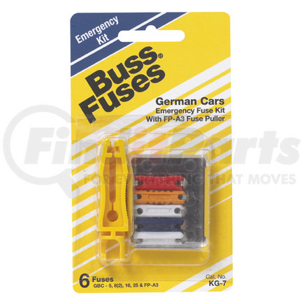 KG7 by BUSSMANN FUSES - German Kit w/ Puller