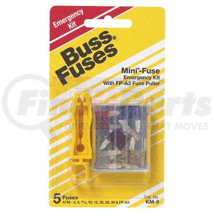 KM9 by BUSSMANN FUSES - Mini Fuse Kit w/ Puller