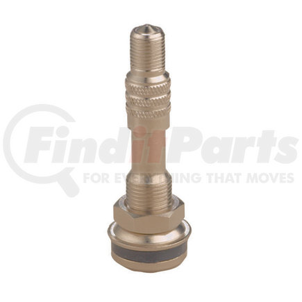 TV-416/DS1 by HALTEC - Tire Valve Stem - 19.5", Nickle Finish, for Ford "F" Series Trucks with Dual Wheels