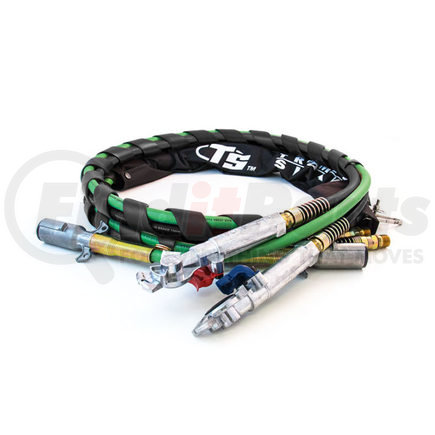 451184 by TRAMEC SLOAN - 3-in-1 Wrap with Black Hose, 15', Aluminum MAXXGrips, ABS Green Jacket & Zinc Plugs