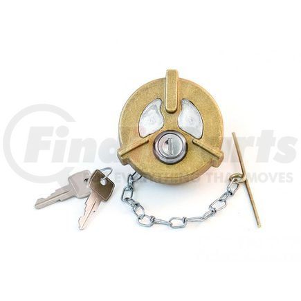 431013 by TRAMEC SLOAN - 2-1/2 Brass Fuel Cap, Non-Vented, Locking