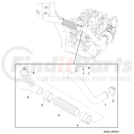 04-22764-001 by AMERICAN LAFRANCE - PIPE-EXH ENG OUT ISL SST T2 - 04-22764-001