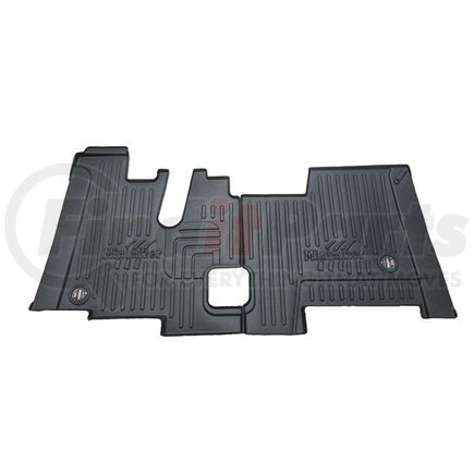 100888 by MINIMIZER - Floor Mats - Black, 2 Piece, Front Row, For Kenworth