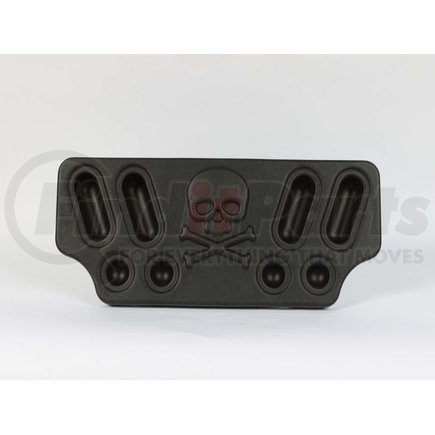 100975 by MINIMIZER - Rear Center Light Panel Skull Smoky Black