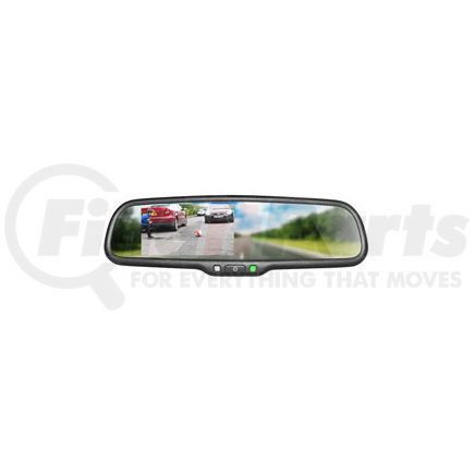VTM43M by BOYO - Rear View Mirror, with 4.3" TFT/LCD Backup Camera Monitor, 2 Video Input, with Universal Fixed Mounting Bracket