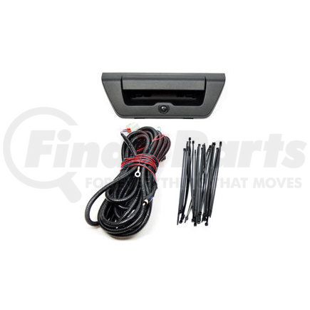 90026511 by BRANDMOTION - For Ford OEM Tailgate Handle Camera For Aftermarket Display; 28 ft. Chassis Harness To RCA; OEM CMOS Color Camera; Parking Gridlines Available;