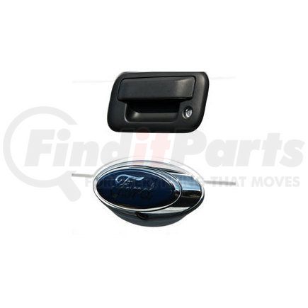 10086509 by BRANDMOTION - For Ford OEM Tailgate Handle Camera For OEM Display; 28 ft. Factory Connection Chassis Harness; OEM CMOS Color Camera; Parking Gridlines Available;