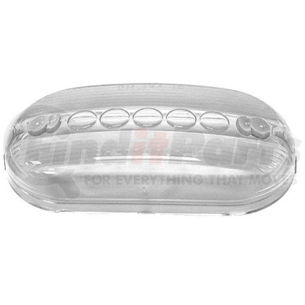 B134-15C by PETERSON LIGHTING - 134-15 Oblong Clearance/Side Marker Replacement Lens - Clear Replacement Lens