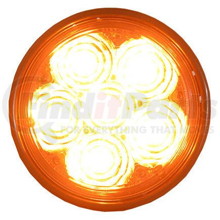 DLXTHR-1-A by STAR SAFETY TECHNOLOGIES - Round Flashing Amber LED (4")