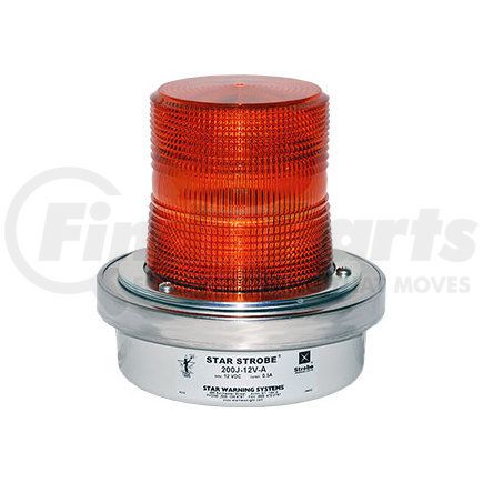 200U-R by STAR SAFETY TECHNOLOGIES - Single flash, medium profile, perm. mount, ½” pipe mount, 110V