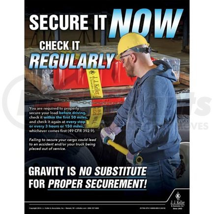JJ Keller 51764 Reminds drivers of key issues related to transportation safety and training.