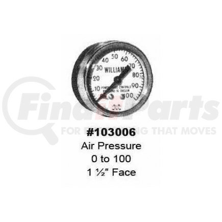 103006 by WILLIAMS CONTROLS - 103006