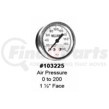 103225 by WILLIAMS CONTROLS - 103225