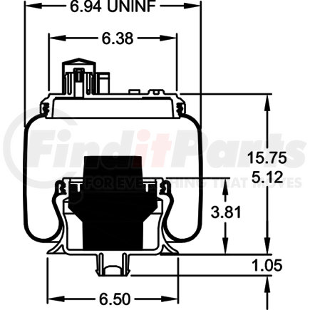 W263589912 by FIRESTONE - Air Spring Sleeve Style