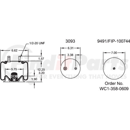 W013582119 by FIRESTONE - Air Spring