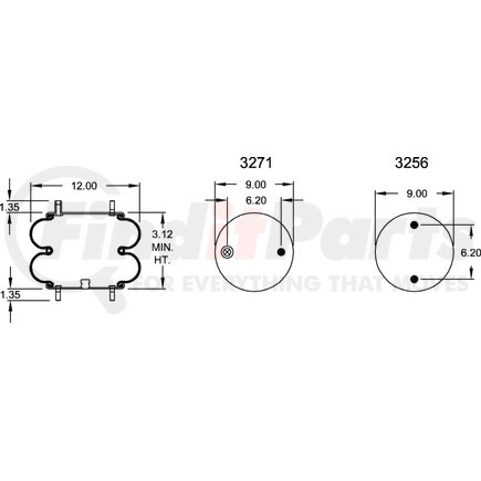 W013587423 by FIRESTONE - 22D AIR SPRING