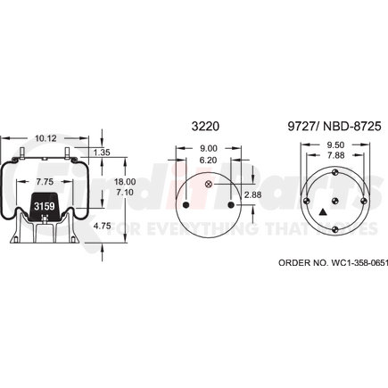 W013589059 by FIRESTONE - 1T15M4 AIR SPRING