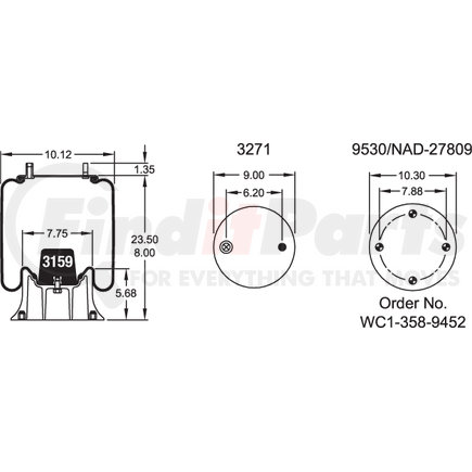 W013589203 by FIRESTONE - AIR SPRING