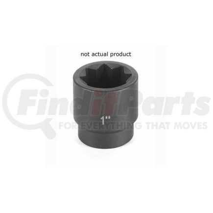 2528S by GREY PNEUMATIC - 1/2" Drive x 7/8" Standard Impact Socket- 8 Point