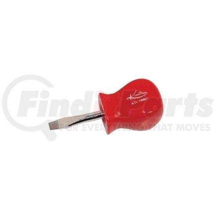 KTI-19801 by K-TOOL INTERNATIONAL - Stubby Slotted Screwdriver with Red Handle