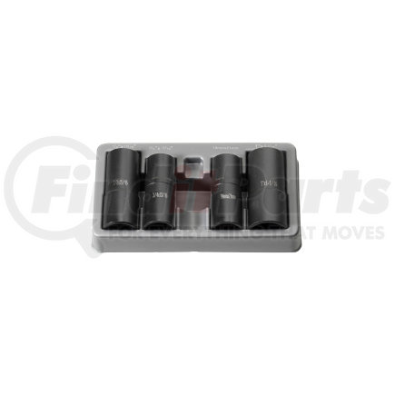 1504FW by GREY PNEUMATIC - 4 Pc. 1/2" Drive Deep Length "Flip" Socket Set