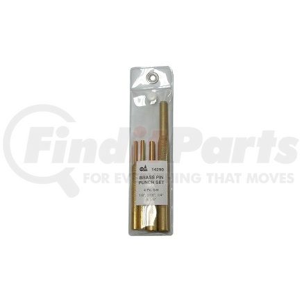 14290 by SG TOOL AID - 4 Piece Brass Pin Punch Set