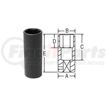 2021MDT by GREY PNEUMATIC - 1/2" Drive x 21mm Extra-Thin Wall Deep