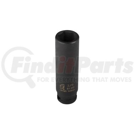 812D by SUNEX TOOLS - 1/4" Drive 6 Point Deep Impact Socket 3/8"