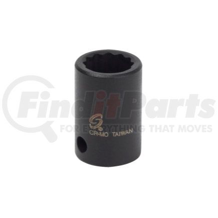 312Z by SUNEX TOOLS - 3/8" Drive 12 Point Impact Socket, 3/8"