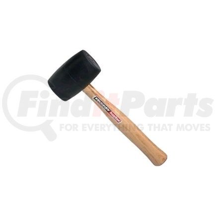 57431 by VAUGHAN - Black Solid Rubber Mallet