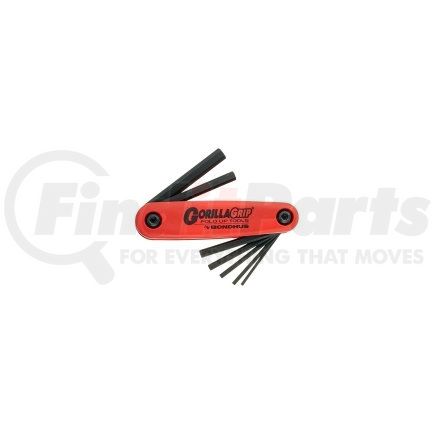 12587 by BONDHUS CORP. - 7-Piece Fold-Up Hex Keys Set