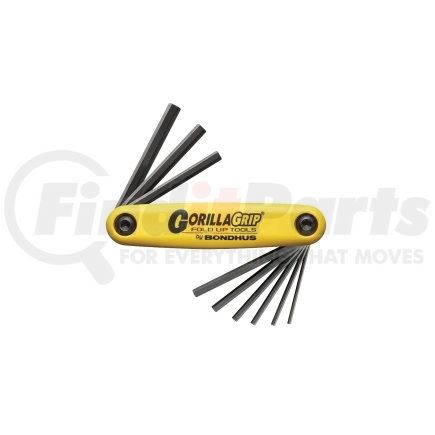 12589 by BONDHUS CORP. - 9-Piece Fold-Up Hex Key Set