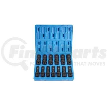 1313UMD by GREY PNEUMATIC - 13-Piece 1/2 in. Drive Deep Length Metric Universal Socket Set