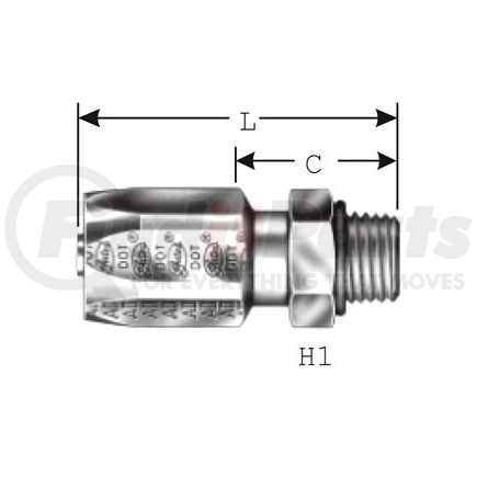 Gates G34120-1010 Field Attachable Couplings For C5c, C5d & C5m Hose 10c5-10rmb