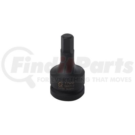 560717 by SUNEX TOOLS - 1" Dr. 17mm Hex Drive Impact Socket