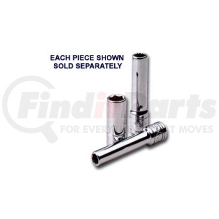 41683 by SK HAND TOOL - 1/4" Drive 6 Point Semi Deep Socket 13mm
