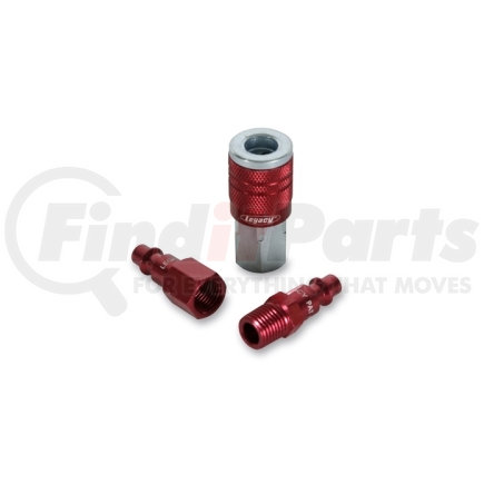 A73452D by LEGACY MFG. CO. - D 3pc 1/4" Red Coupler & Plug