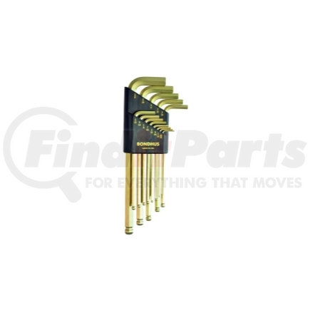 37937 by BONDHUS CORP. - Bondhus 37937 Set 13 GoldGuard Plated Balldriver L-wrenches .050"-3/8"