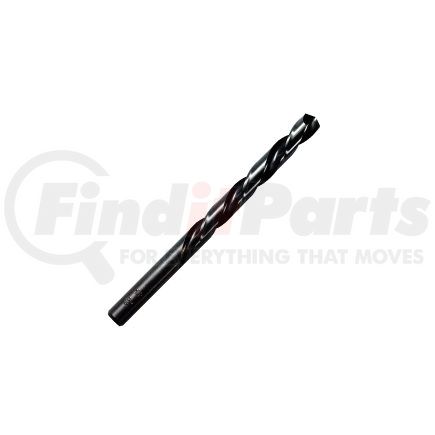 66716 by HANSON - Drill Bit, High Speed Steel, Black Oxide Finish, 6" Aircraft, 135 Degree Split Point, 1/4", Carded