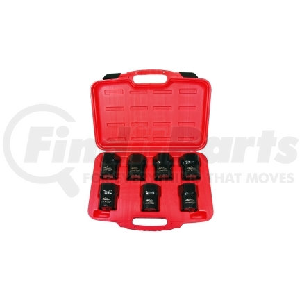 KTI-71920 by K-TOOL INTERNATIONAL - 7-Piece Locknut Socket Set 1/2" Drive