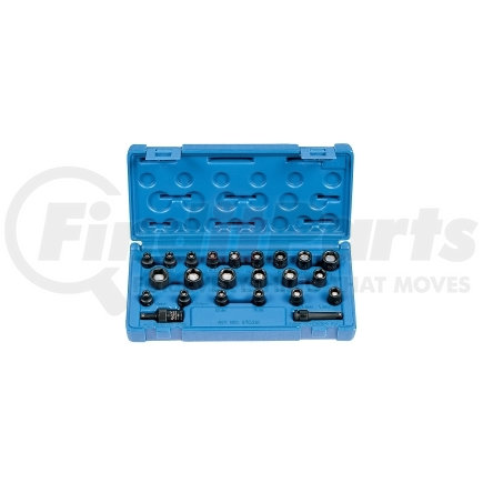 9723G by GREY PNEUMATIC - 23-Piece 1/4 in. Drive 6-Point SAE and Metric Magnetic Impact Socket Set