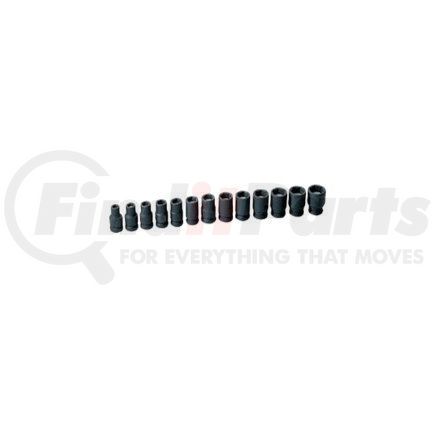 1213MG by GREY PNEUMATIC - 13-Piece 3/8 in. Drive 6-Point Metric Magnetic Impact Socket Set