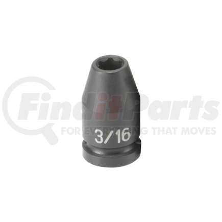 906RS by GREY PNEUMATIC - 1/4" Surface Drive x 3/16" Standard Impact Socket